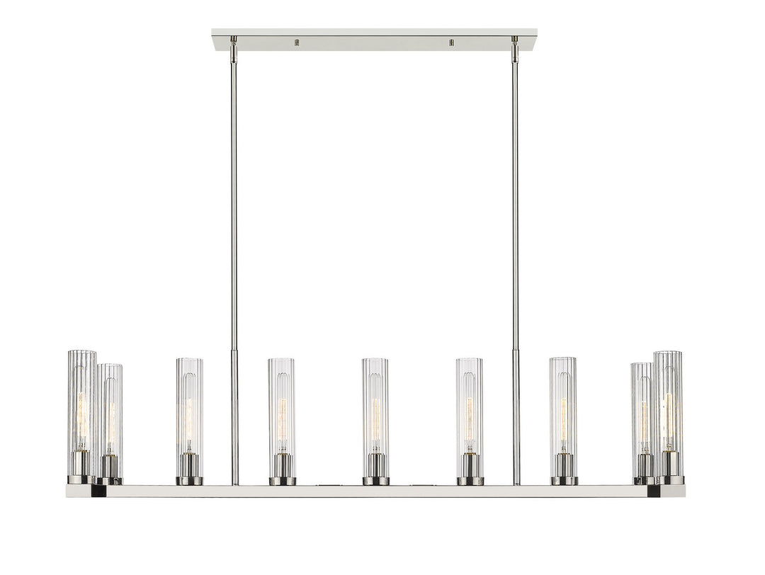 Z-Lite Canada - 3031-9L-PN - Nine Light Linear Chandelier - Beau - Polished Nickel