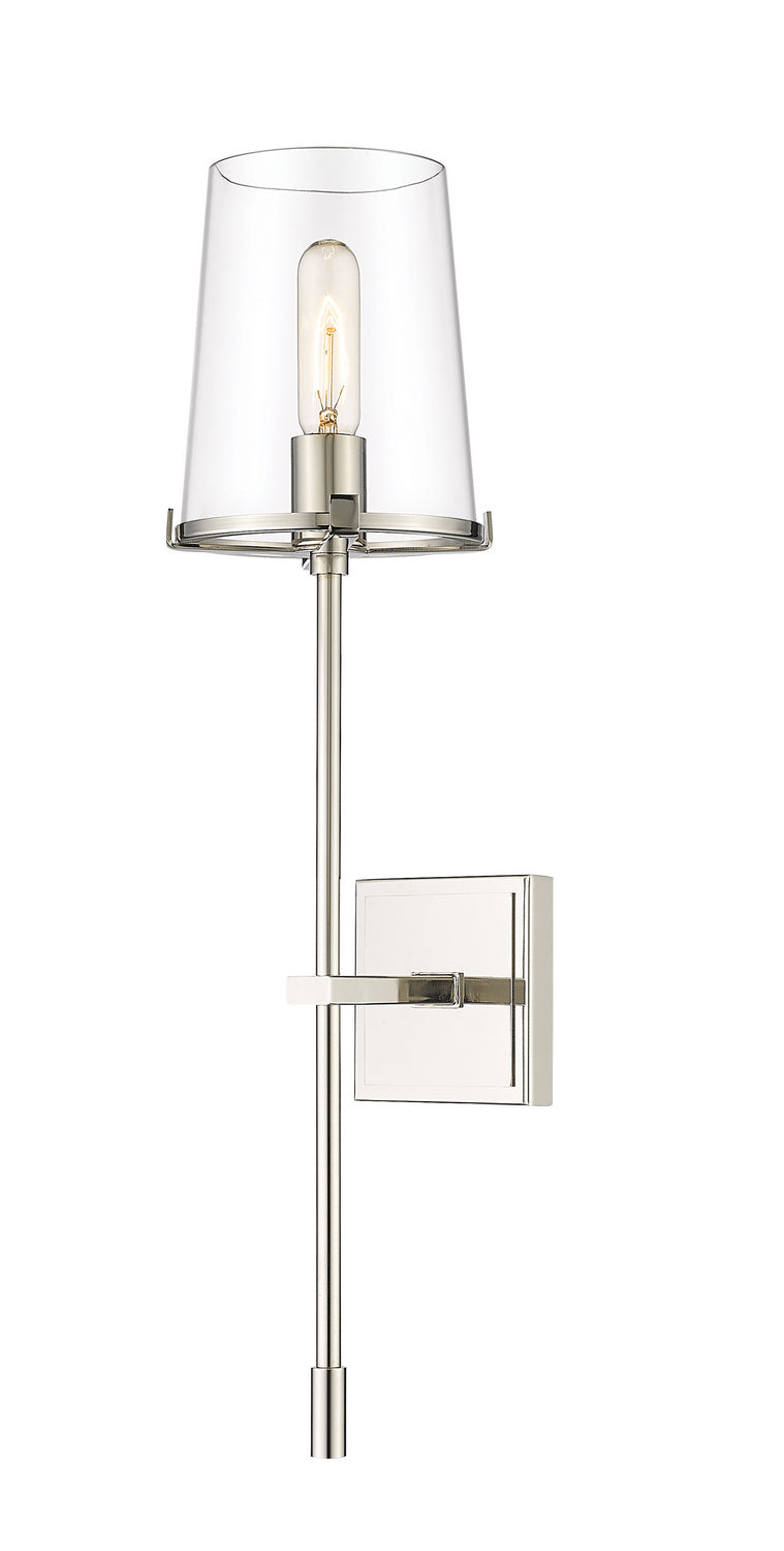 Callista One Light Wall Sconce in Polished Nickel - available from The Lighting Shoppe, trusted by Canadian homeowners