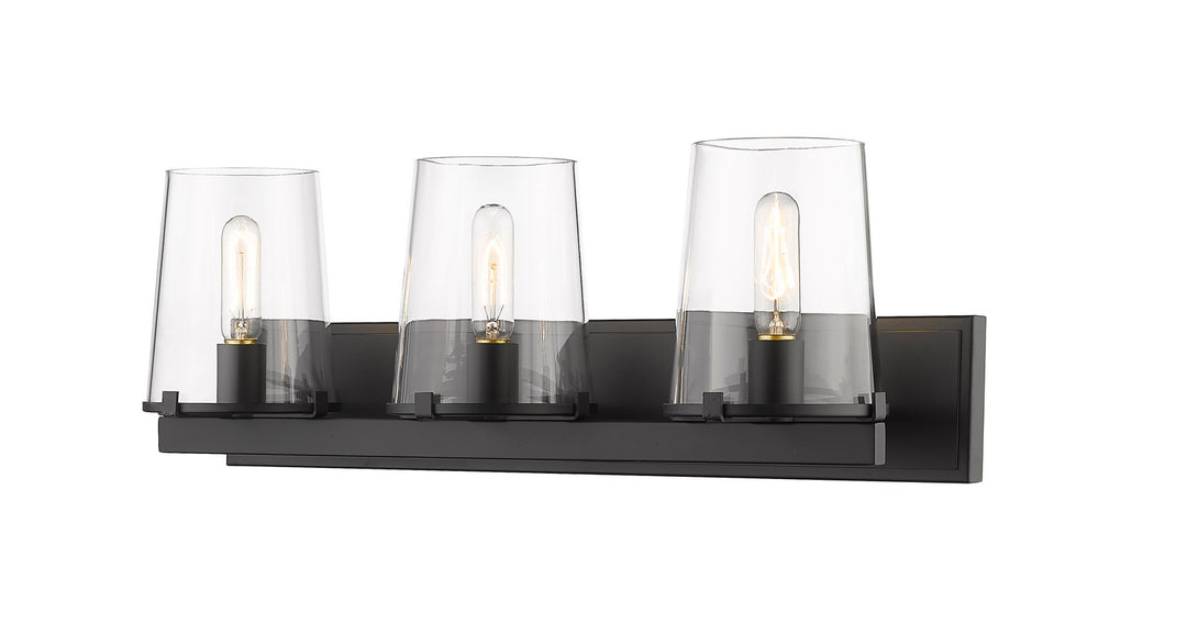 Z-Lite Canada - 3032-3V-MB - Three Light Vanity - Callista - Matte Black