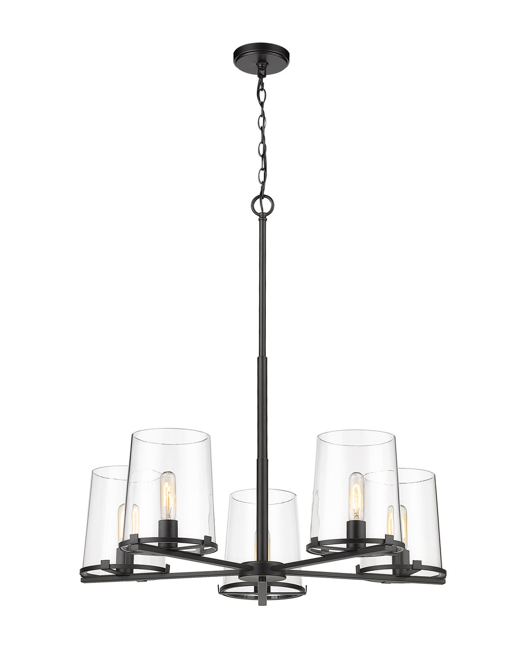 Z-Lite Canada - 3032-5MB - Five Light Chandelier - Callista - Matte Black