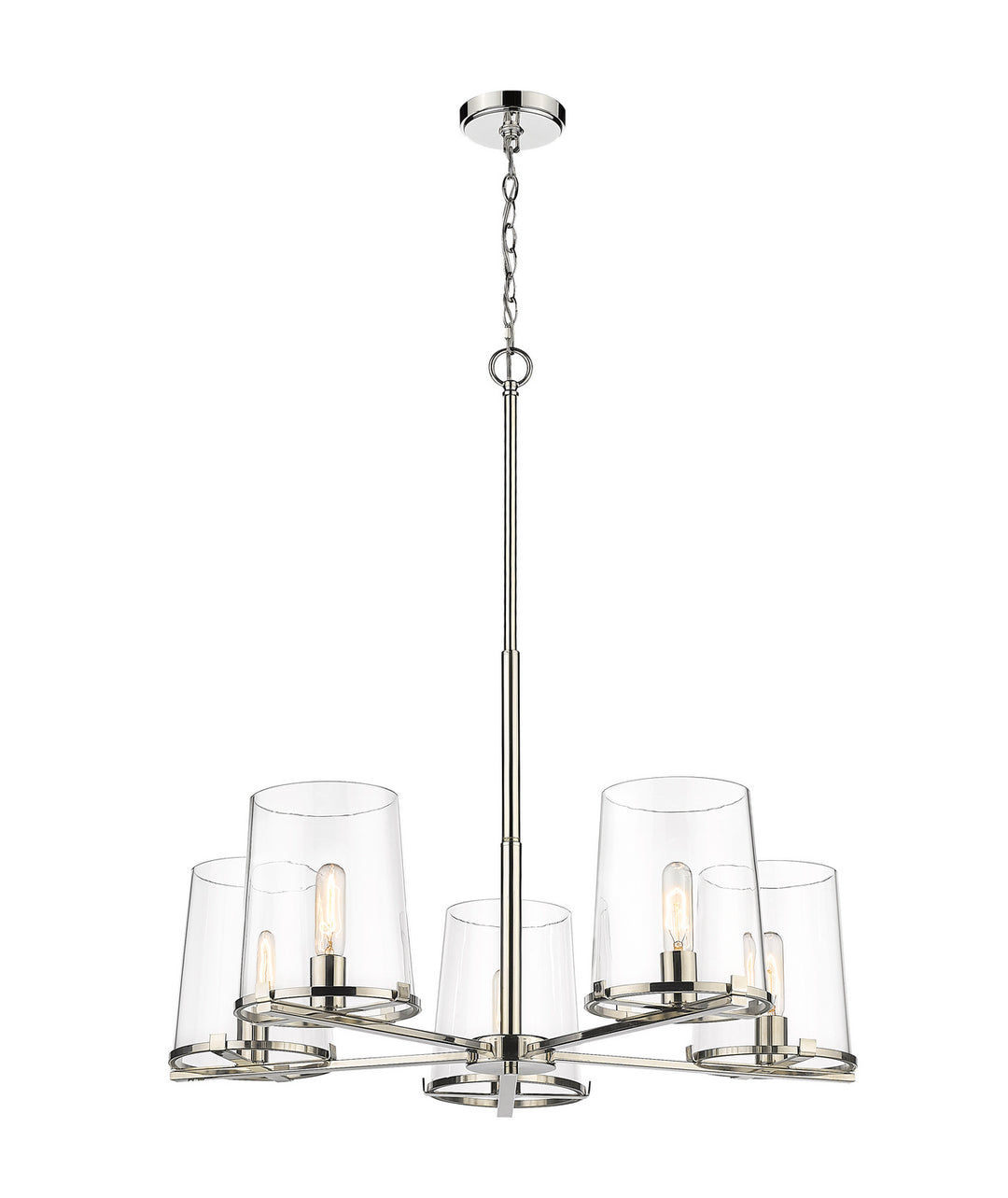 Z-Lite Canada - 3032-5PN - Five Light Chandelier - Callista - Polished Nickel