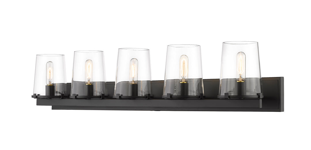 Z-Lite Canada - 3032-5V-MB - Five Light Vanity - Callista - Matte Black