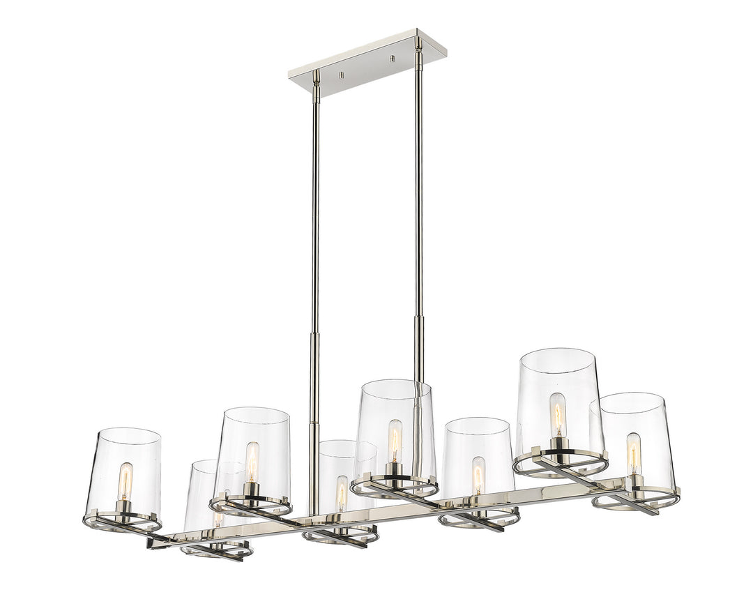 Z-Lite Canada - 3032-8L-PN - Eight Light Linear Chandelier - Callista - Polished Nickel