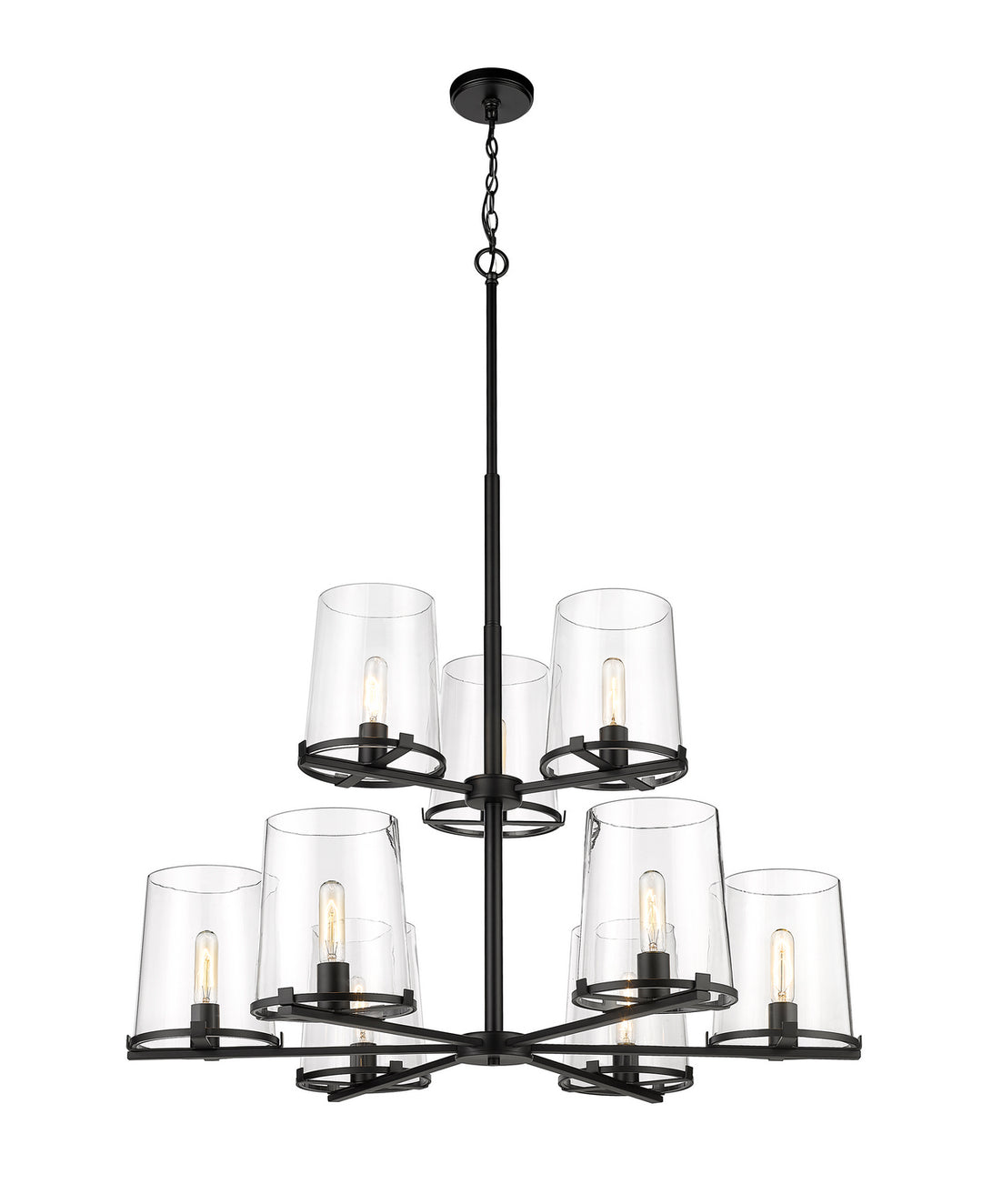 Z-Lite Canada - 3032-9MB - Nine Light Chandelier - Callista - Matte Black