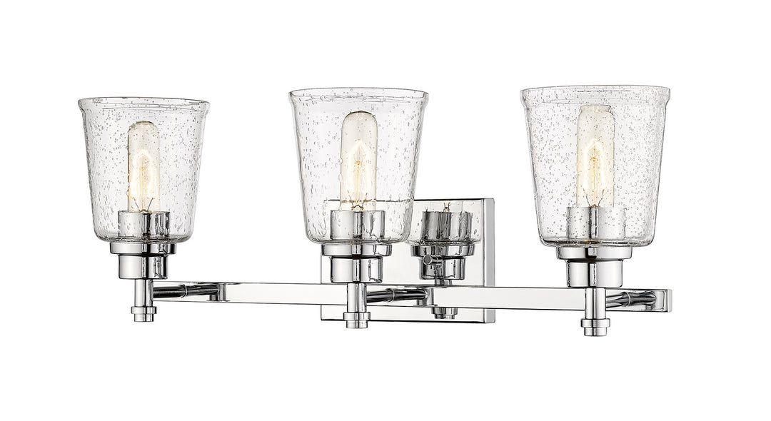Bohin Three Light Vanity in Chrome - available from The Lighting Shoppe, trusted by Canadian homeowners