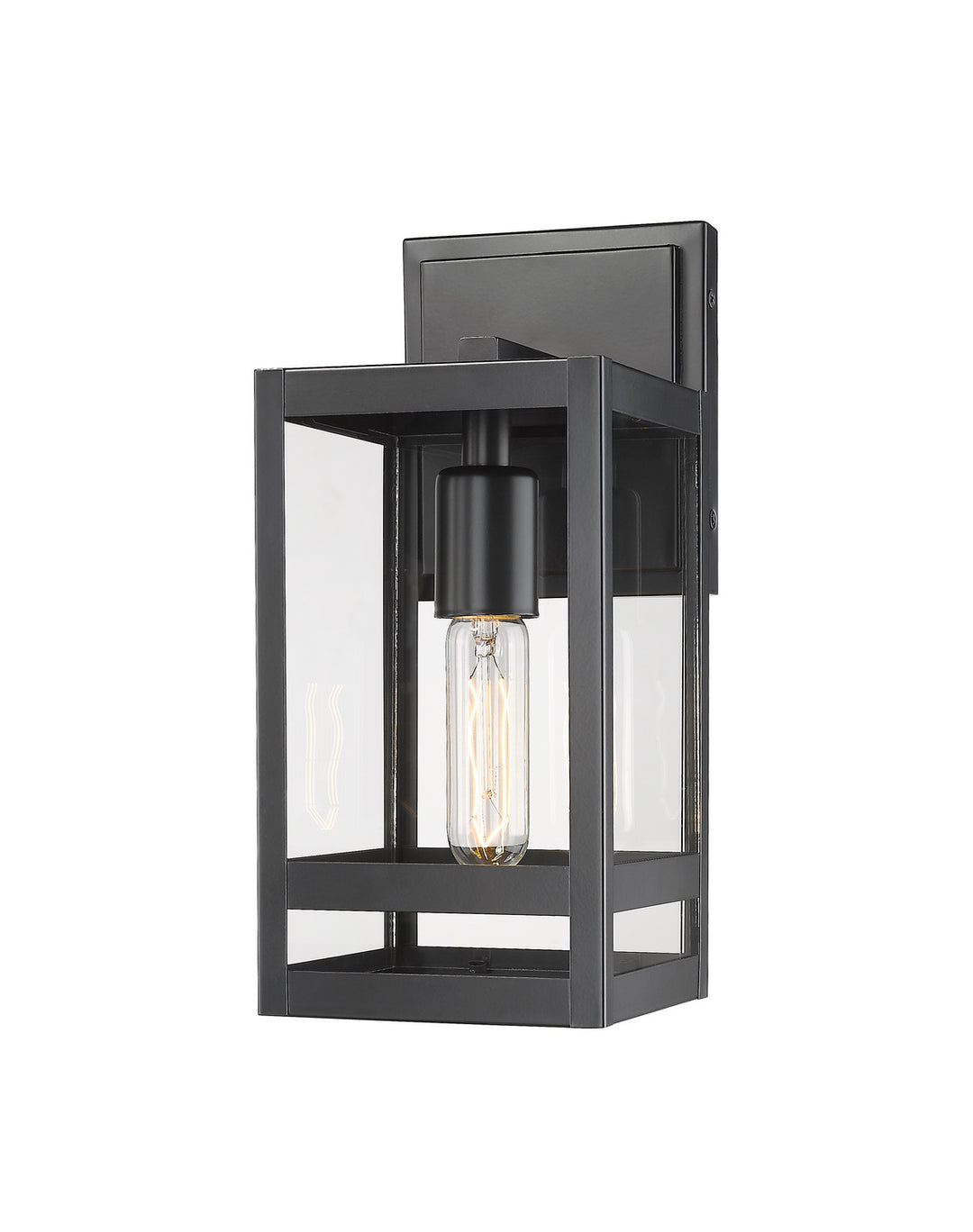 Nuri One Light Outdoor Wall Light in Black - available from The Lighting Shoppe, trusted by Canadian homeowners