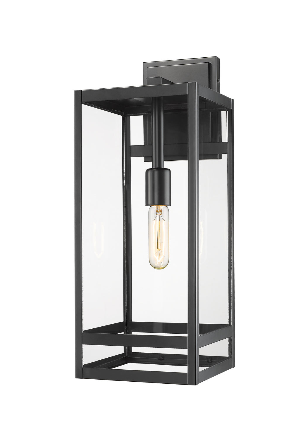 Nuri One Light Outdoor Wall Light in Black - available from The Lighting Shoppe, trusted by Canadian homeowners
