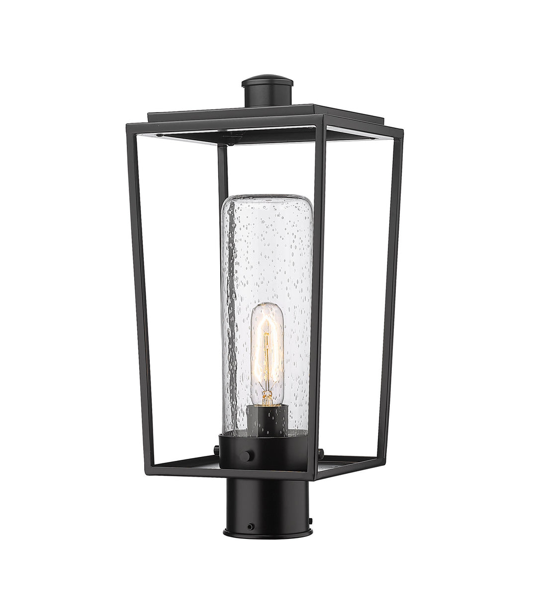 Sheridan One Light Outdoor Post Mount Fixture in Black - available from The Lighting Shoppe, trusted by Canadian homeowners