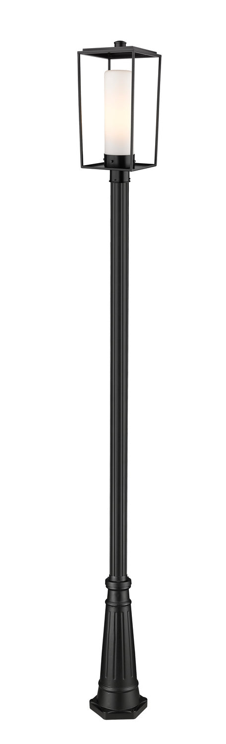 Sheridan One Light Outdoor Post Mounted Fixture in Black - available from The Lighting Shoppe, trusted by Canadian homeowners