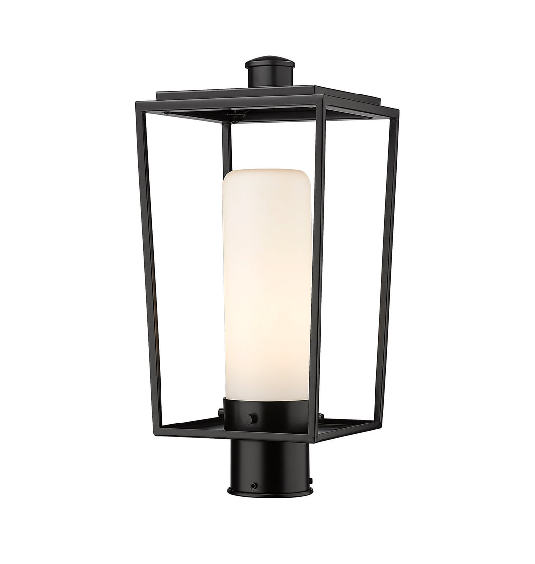 Sheridan One Light Outdoor Post Mount Fixture in Black - available from The Lighting Shoppe, trusted by Canadian homeowners