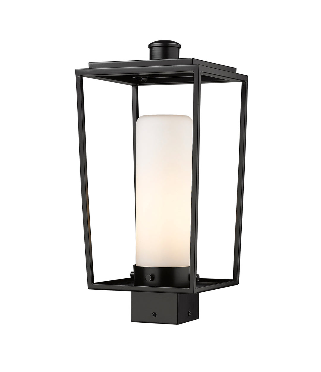 Sheridan One Light Outdoor Post Mount Fixture in Black - available from The Lighting Shoppe, trusted by Canadian homeowners