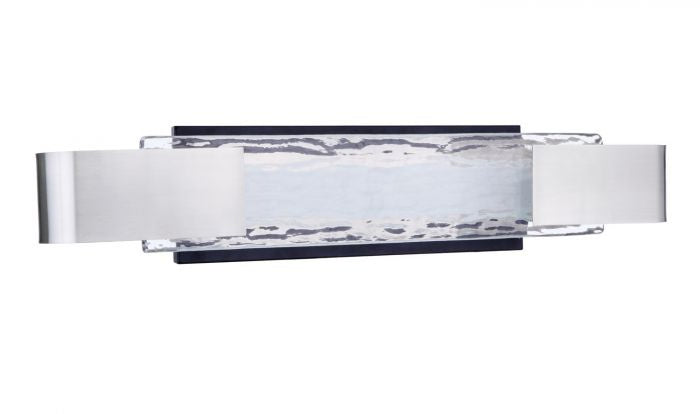 Harmony LED Vanity in Flat Black / Polished Nickel - available from The Lighting Shoppe, trusted by Canadian homeowners