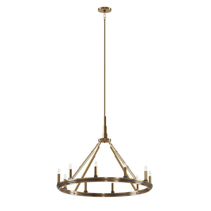 Kichler Canada - 52421BNB - Ten Light Chandelier - Emmala - Brushed Natural Brass