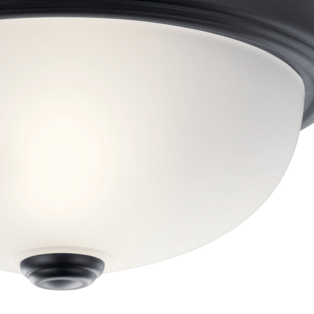 Kichler Canada - 8111BK - Two Light Flush Mount - Black