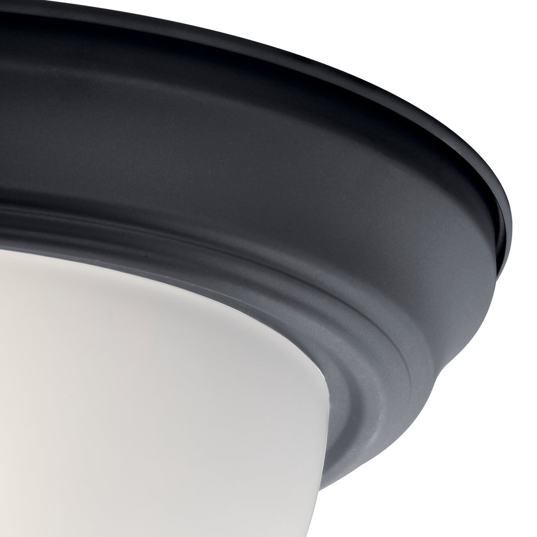 Kichler Canada - 8111BK - Two Light Flush Mount - Black
