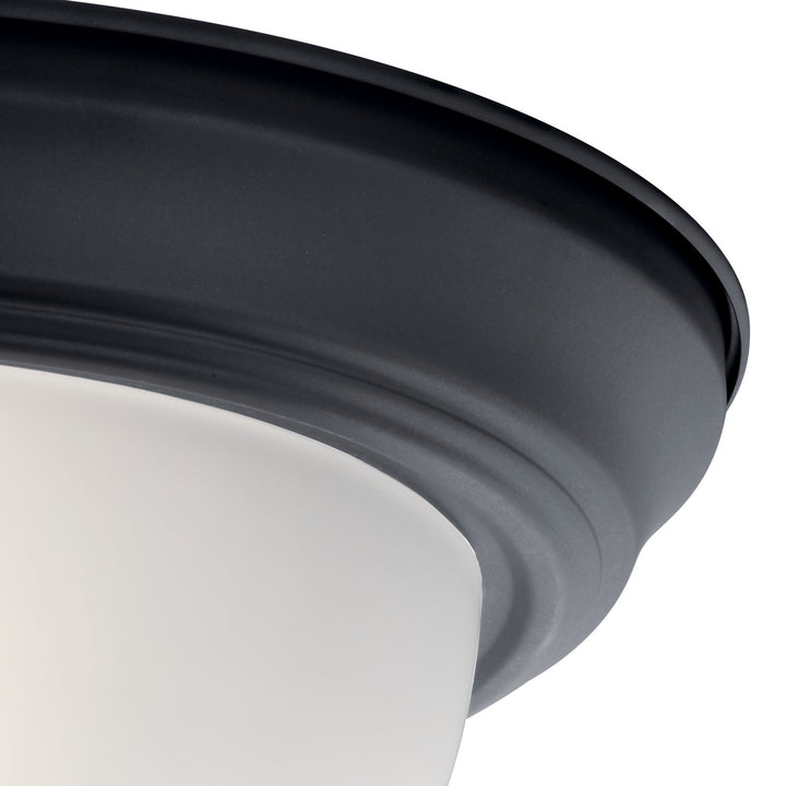 Kichler Canada - 8111BK - Two Light Flush Mount - Black