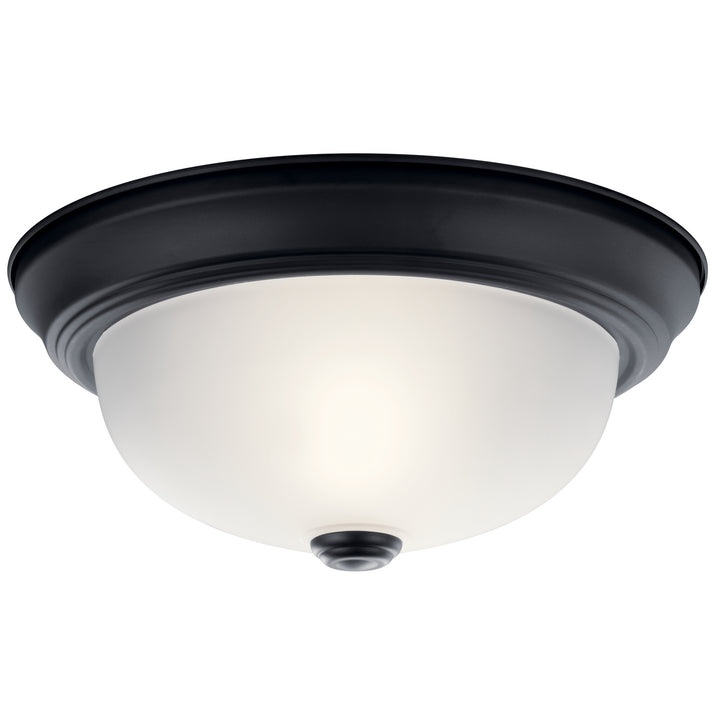 Kichler Canada - 8111BK - Two Light Flush Mount - Black