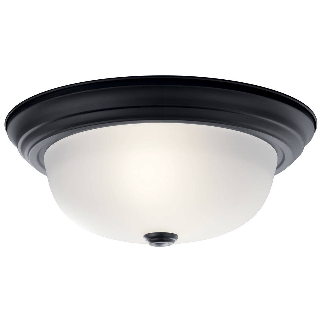 Kichler Canada - 8112BK - Two Light Flush Mount - Black