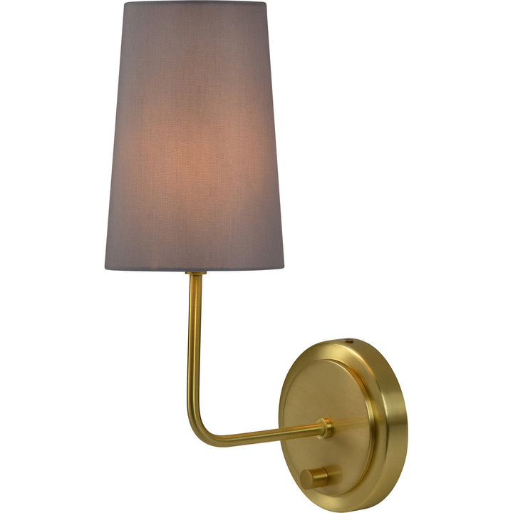 Yana One Light Wall Sconce in Satin Brass - available from The Lighting Shoppe, trusted by Canadian homeowners
