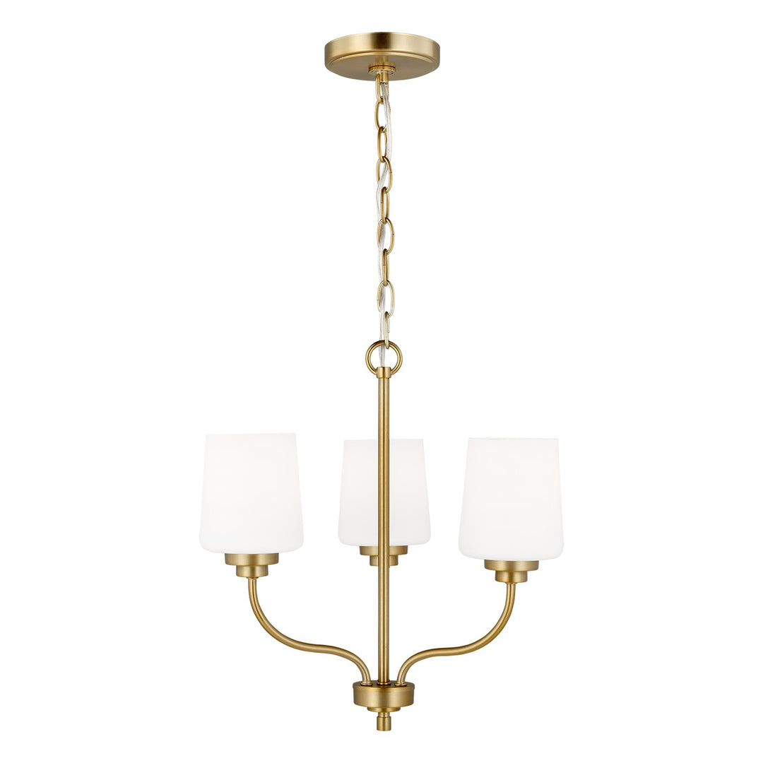 Generation Lighting Canada - 3102803-848 - Three Light Chandelier - Windom - Satin Brass