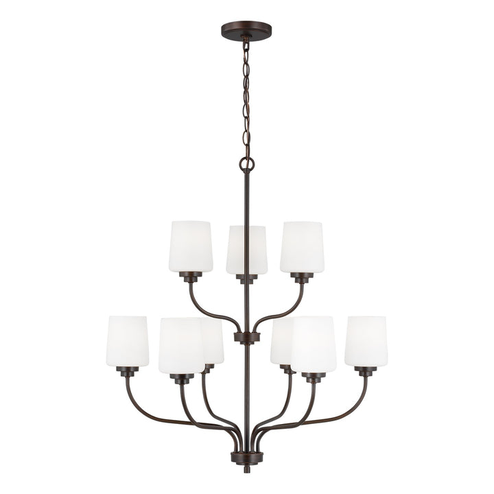 Generation Lighting Canada - 3102809-710 - Nine Light Chandelier - Windom - Bronze