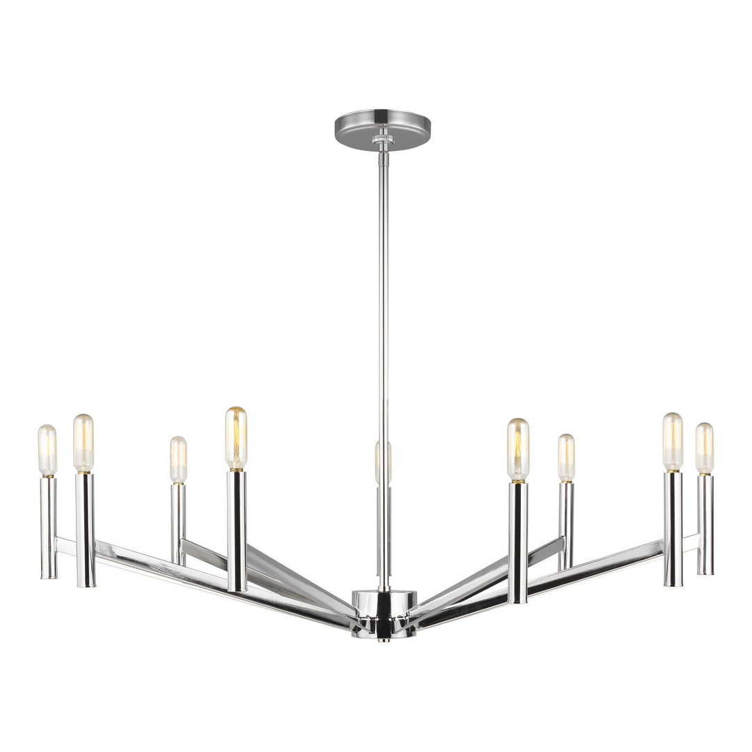 Vector Nine Light Chandelier in Chrome - available from The Lighting Shoppe, trusted by Canadian homeowners