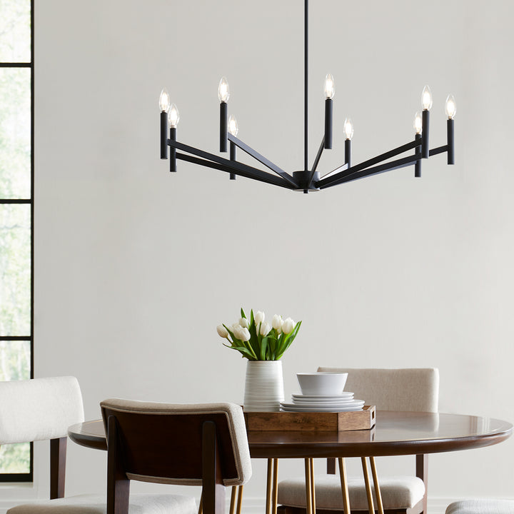 Visual Comfort Studio Canada - 3124309-112 - Nine Light Chandelier - Vector - Midnight Black
