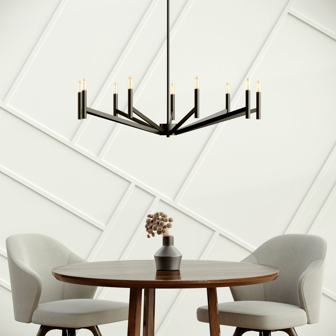 Visual Comfort Studio Canada - 3124309-112 - Nine Light Chandelier - Vector - Midnight Black