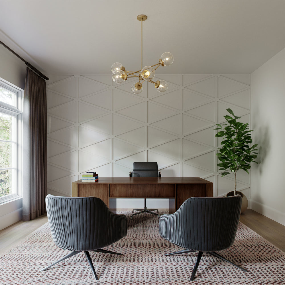 Visual Comfort Studio Canada - 3182706-848 - Six Light Chandelier - Tierney - Satin Brass