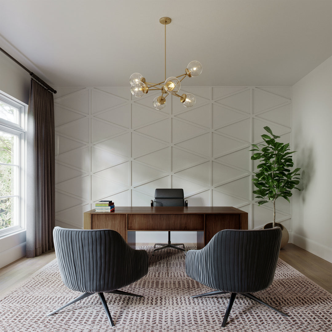 Visual Comfort Studio Canada - 3182706-848 - Six Light Chandelier - Tierney - Satin Brass