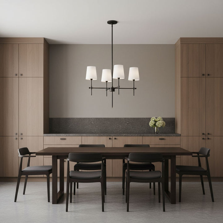 Visual Comfort Studio Canada - 3187204-112 - Four Light Chandelier - Baker - Midnight Black