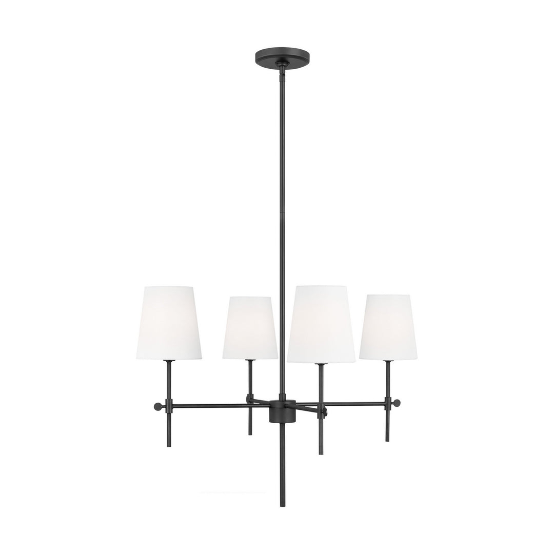 Baker Four Light Chandelier in Midnight Black - available from The Lighting Shoppe, trusted by Canadian homeowners