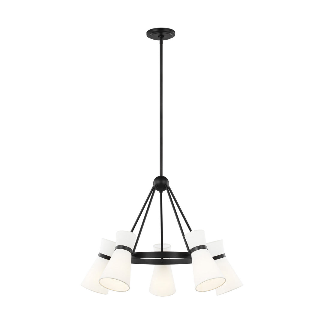 Clark Five Light Chandelier in Midnight Black - available from The Lighting Shoppe, trusted by Canadian homeowners