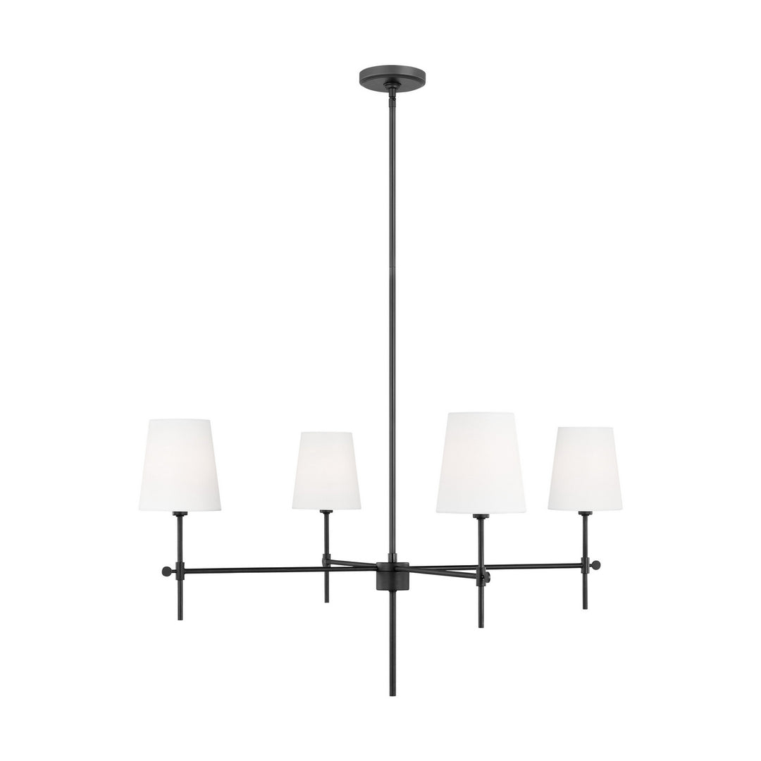 Baker Four Light Chandelier in Midnight Black - available from The Lighting Shoppe, trusted by Canadian homeowners