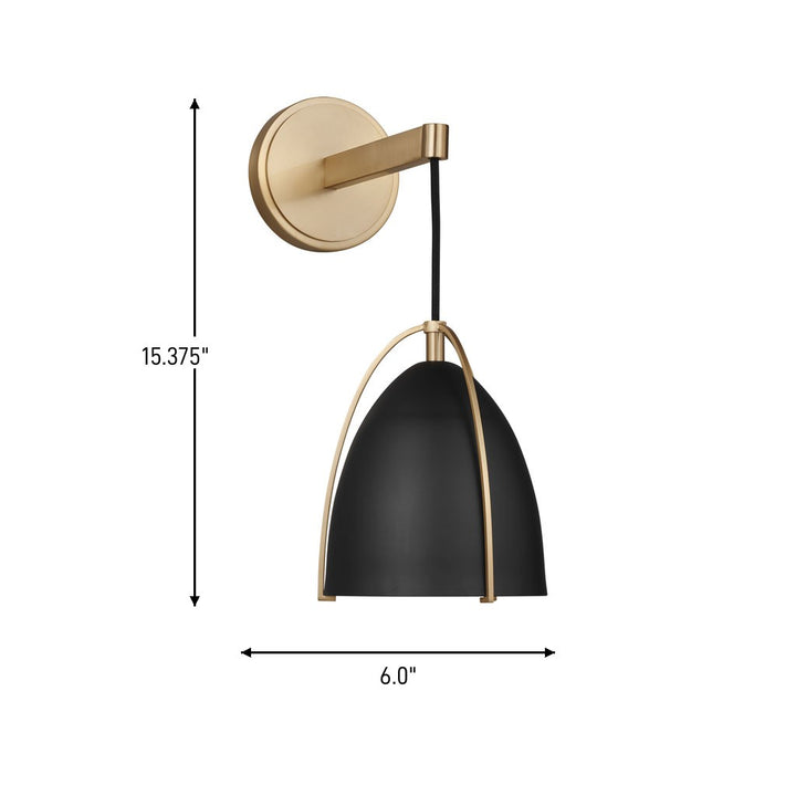 Visual Comfort Studio Canada - 4151701-848 - One Light Wall / Bath Sconce - Norman - Satin Brass