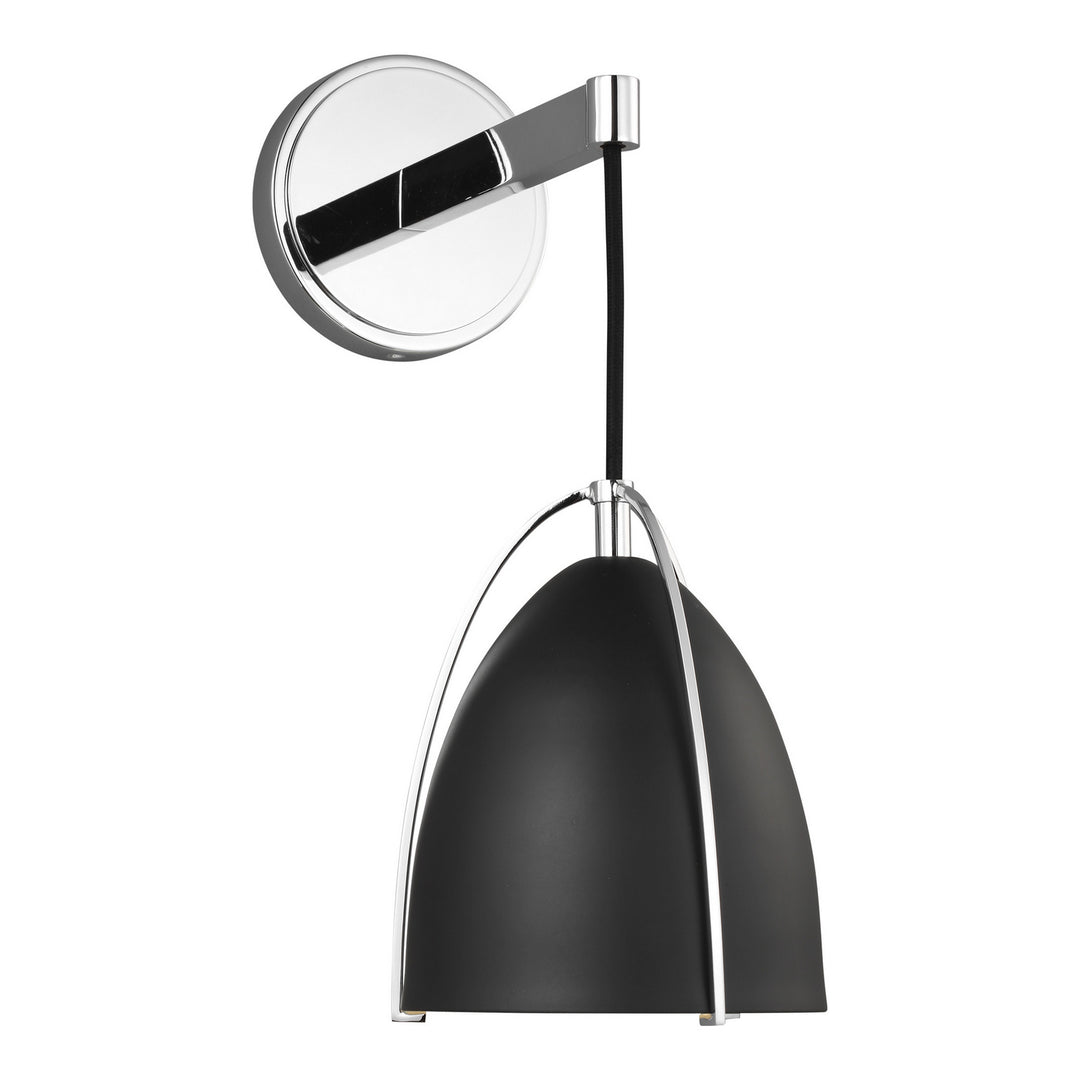 Norman One Light Wall / Bath Sconce in Chrome - available from The Lighting Shoppe, trusted by Canadian homeowners