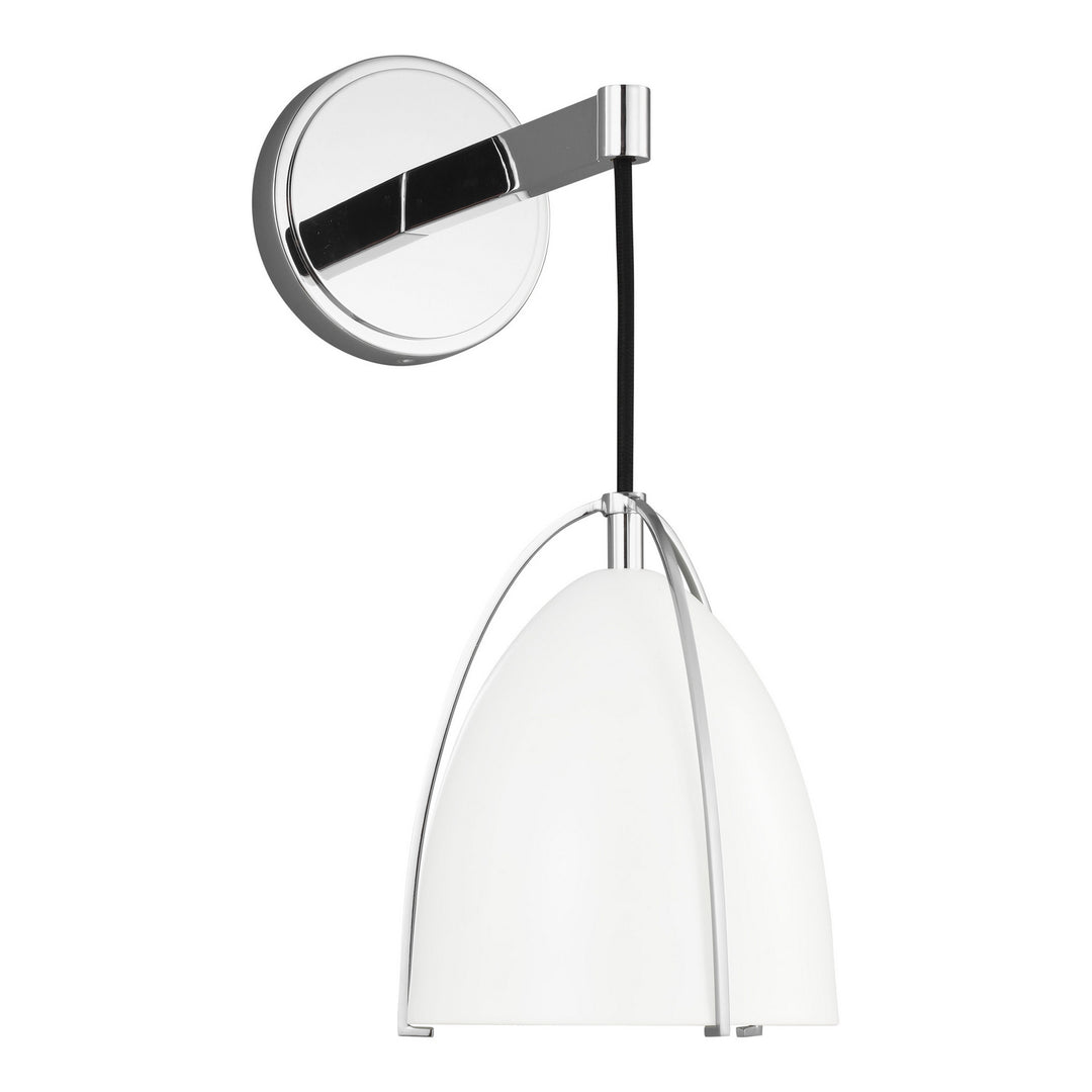 Norman One Light Wall / Bath Sconce in Chrome - available from The Lighting Shoppe, trusted by Canadian homeowners