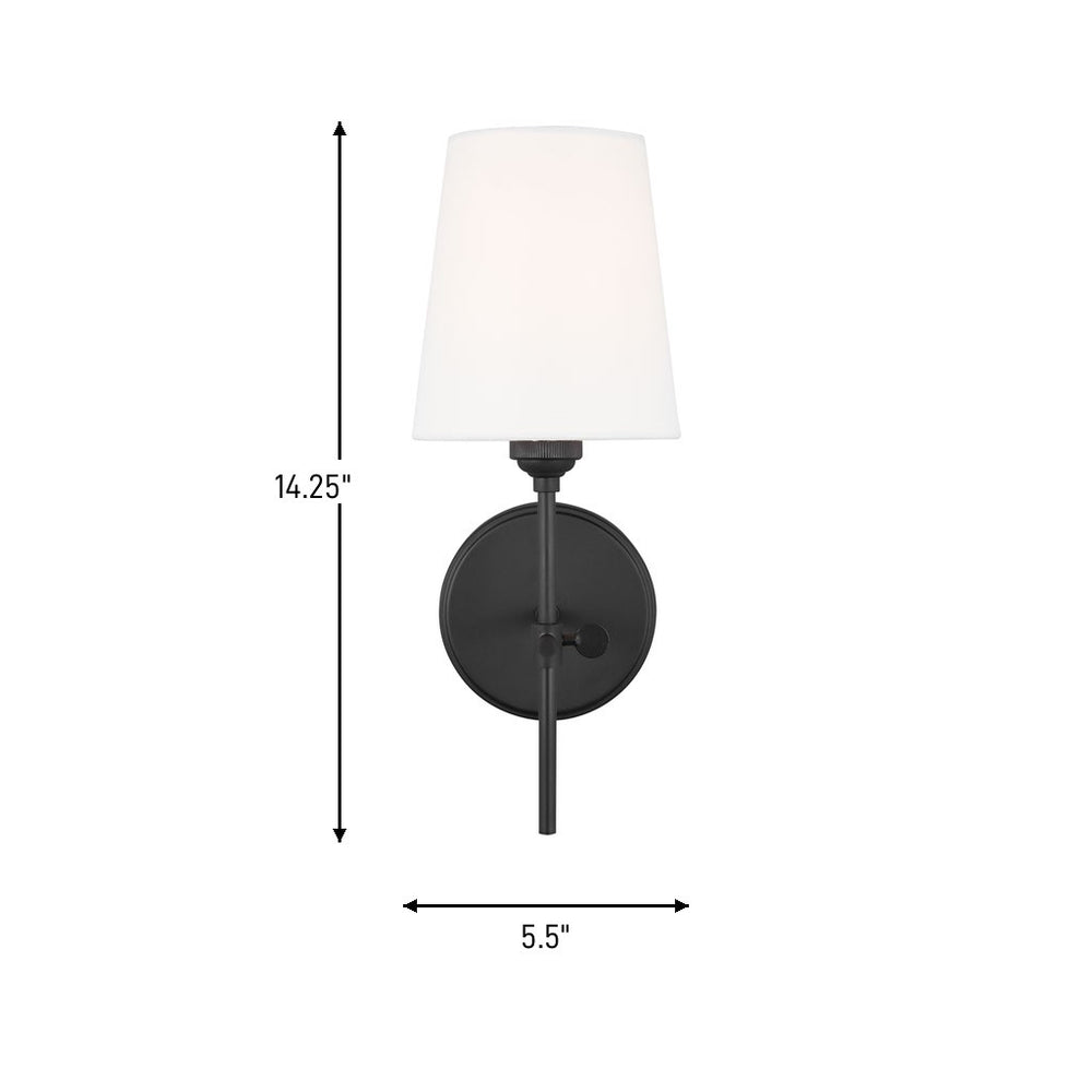 Visual Comfort Studio Canada - 4187201-112 - One Light Wall / Bath Sconce - Baker - Midnight Black