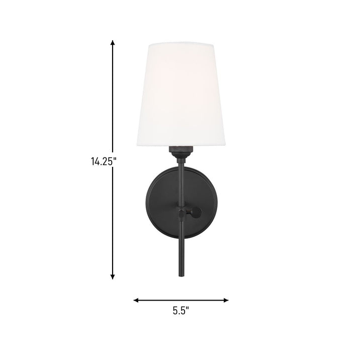 Visual Comfort Studio Canada - 4187201-112 - One Light Wall / Bath Sconce - Baker - Midnight Black