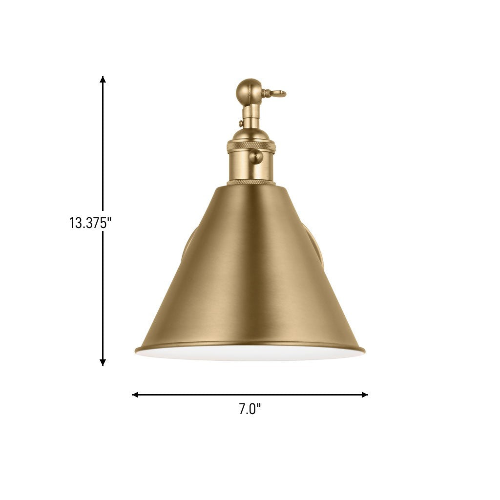 Visual Comfort Studio Canada - 4198101-848 - One Light Wall Sconce - Salem - Satin Brass