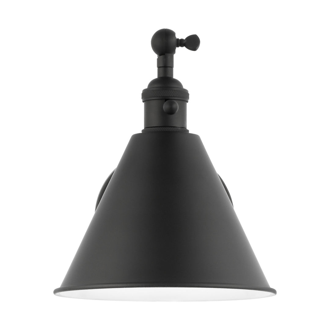 Salem One Light Wall Sconce in Midnight Black - available from The Lighting Shoppe, trusted by Canadian homeowners