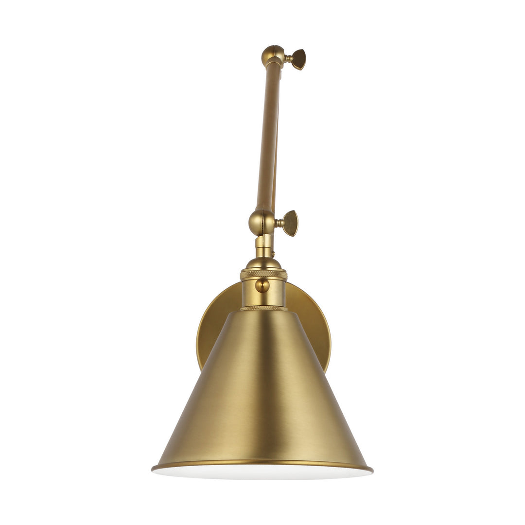 Salem One Light Wall Sconce in Satin Brass - available from The Lighting Shoppe, trusted by Canadian homeowners