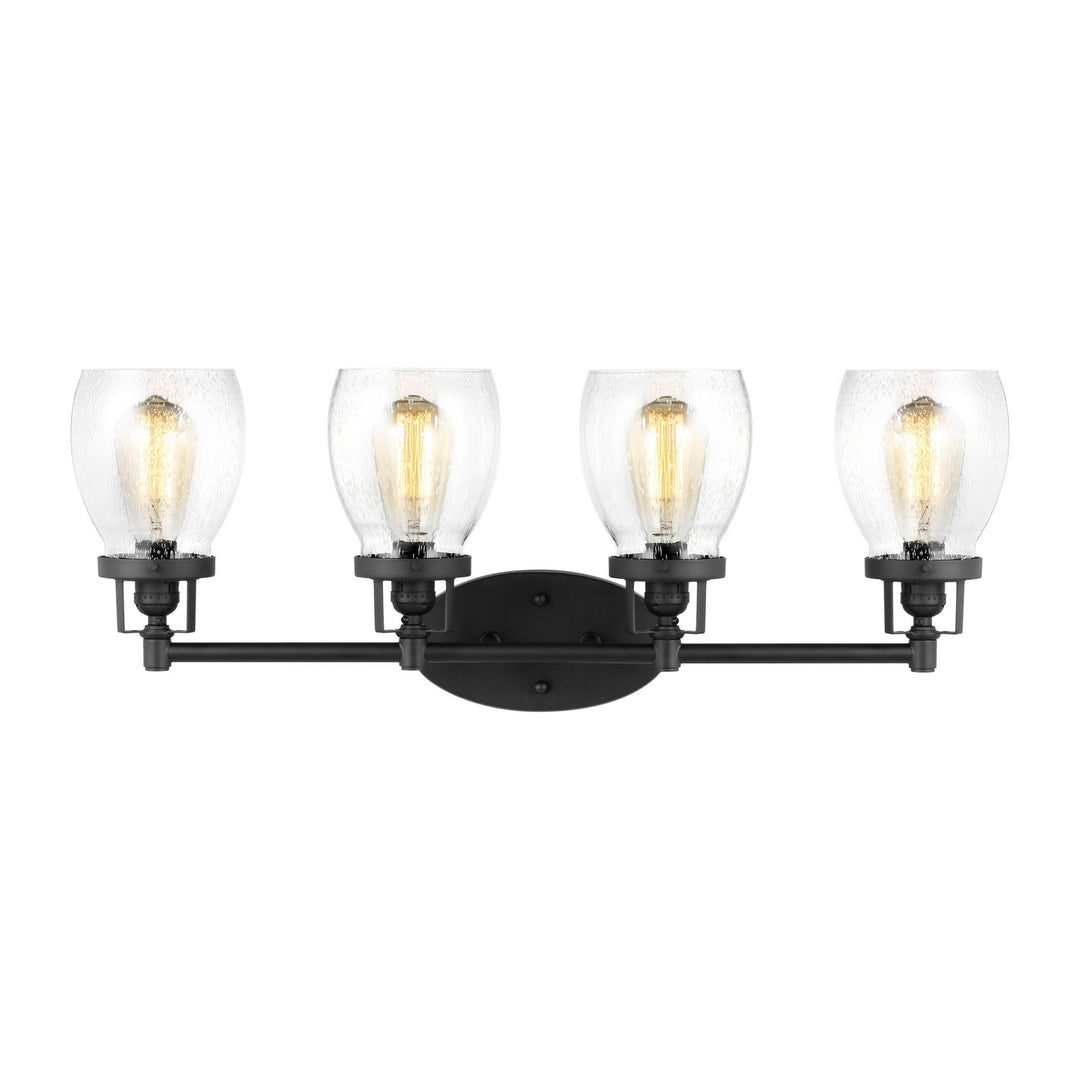 Belton Four Light Wall / Bath in Midnight Black - available from The Lighting Shoppe, trusted by Canadian homeowners
