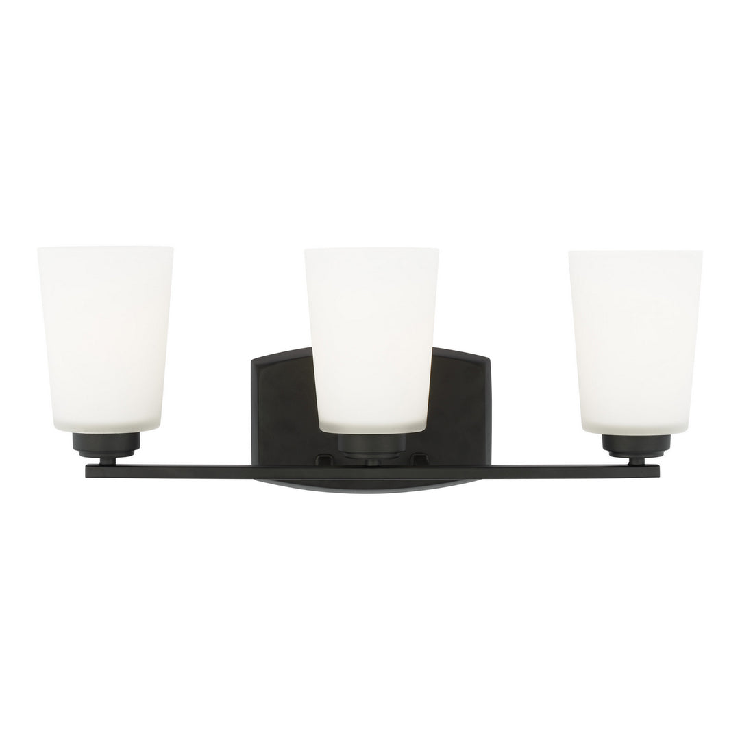 Generation Lighting Canada - 4428903EN3-112 - Three Light Wall / Bath - Franport - Midnight Black