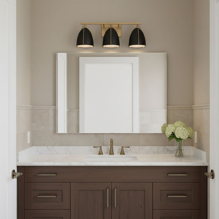 Visual Comfort Studio Canada - 4451703-848 - Three Light Wall / Bath - Norman - Satin Brass