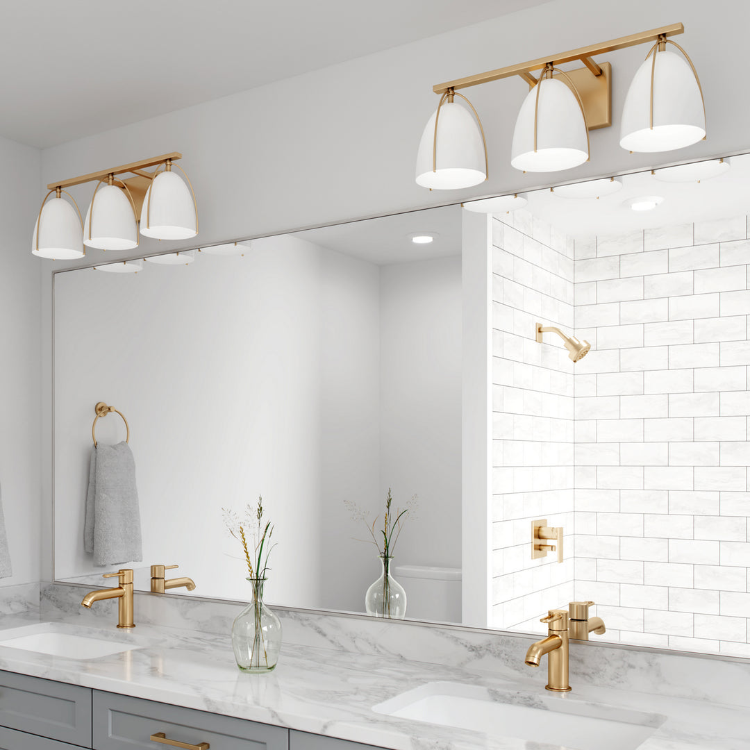 Visual Comfort Studio Canada - 4451803-848 - Three Light Wall / Bath - Norman - Satin Brass