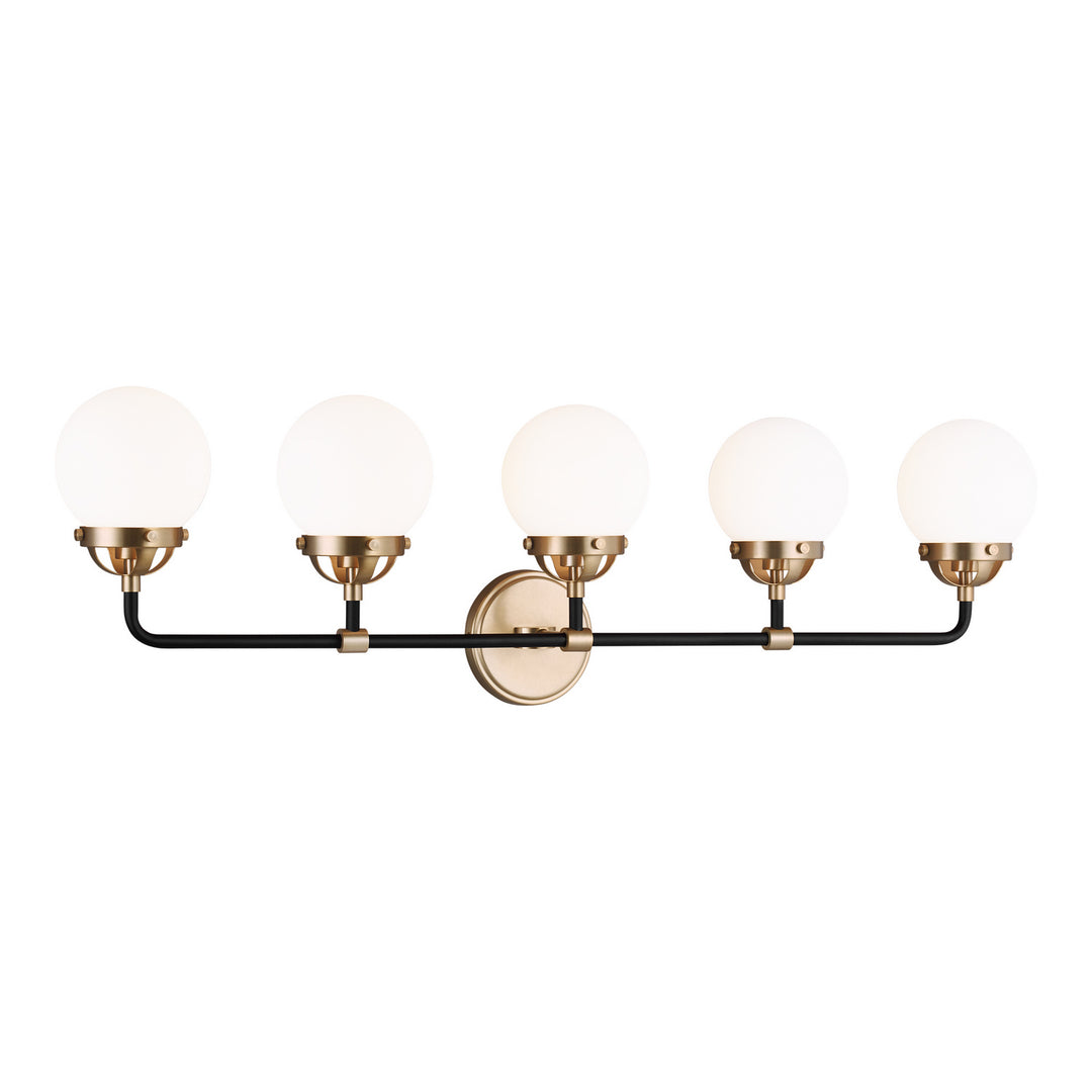 Visual Comfort Studio Canada - 4487905EN-848 - Five Light Wall / Bath - Cafe - Satin Brass