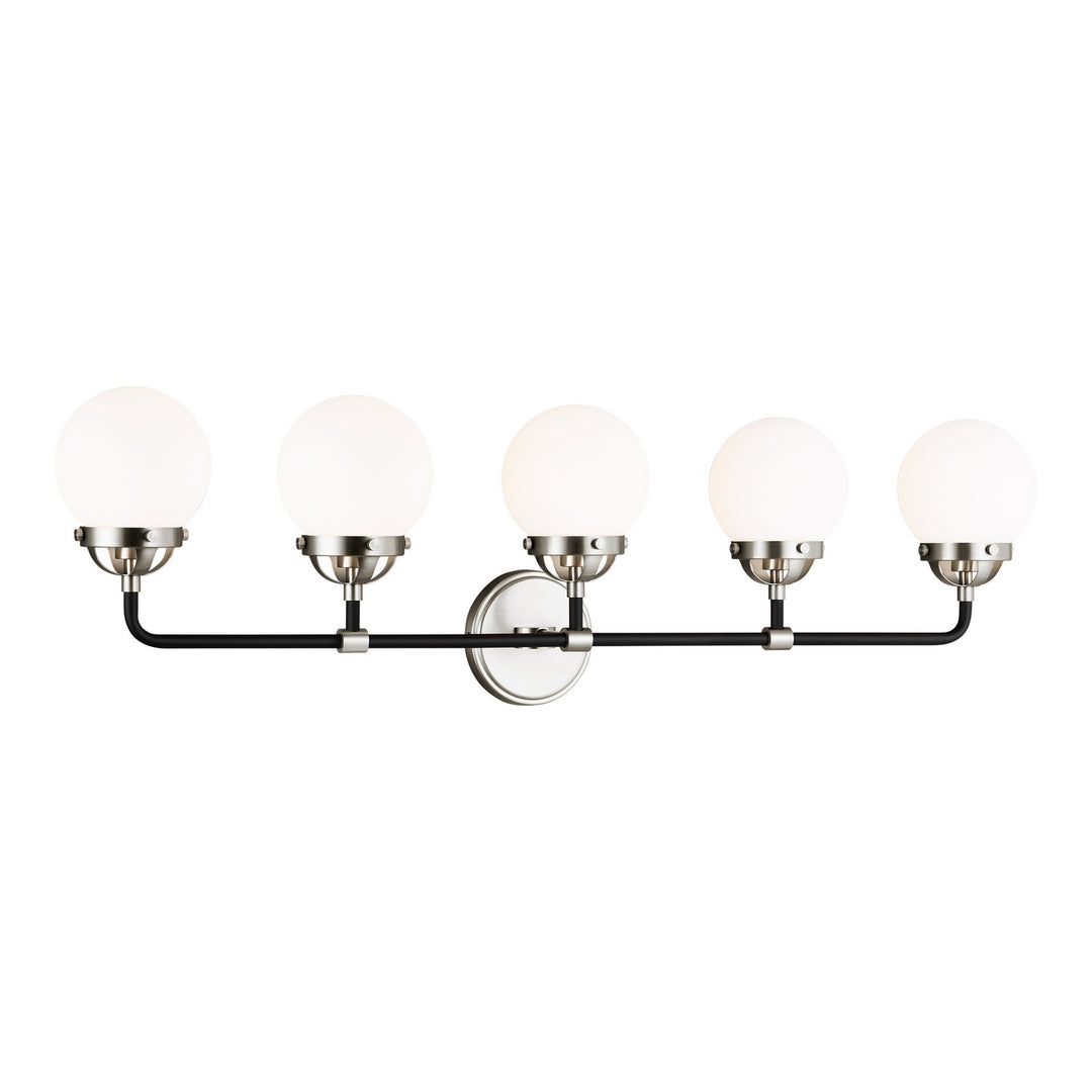 Visual Comfort Studio Canada - 4487905EN-962 - Five Light Wall / Bath - Cafe - Brushed Nickel