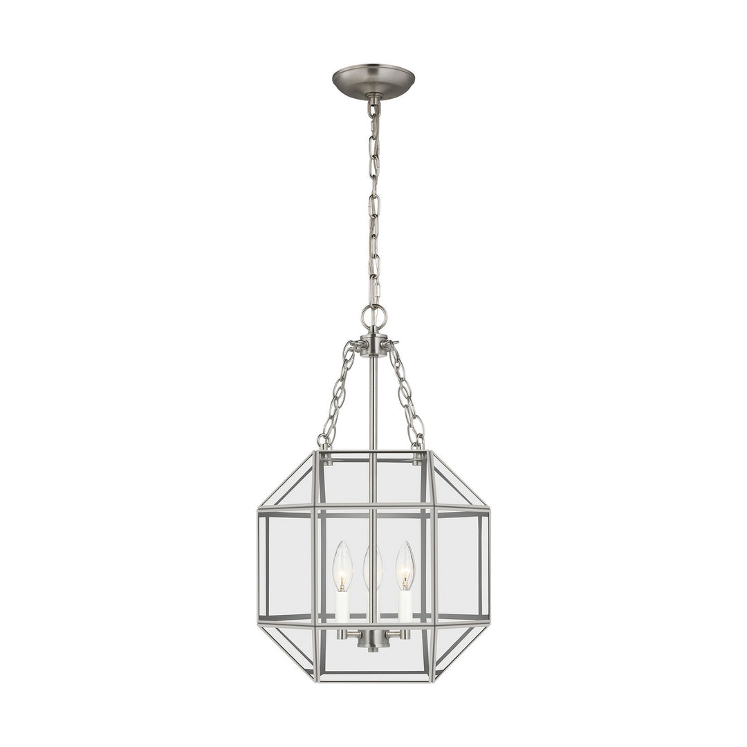 Visual Comfort Studio Canada - 5179403EN-962 - Three Light Lantern - Morrison - Brushed Nickel