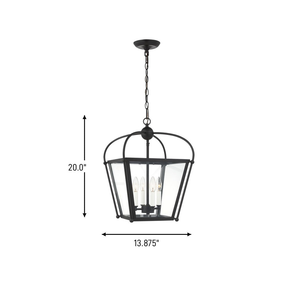 Visual Comfort Studio Canada - 5191004-112 - Four Light Foyer - Charleston - Midnight Black